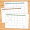 Black Academic Year July 2026 - June 2027 7.5" x 9.5" Booklet Monthly Planner